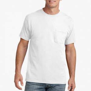 Camisetas Relax Fit con bolsillo de calidad superior para hombre, Camiseta 100% de algodón con bolsillo para hombre, camisetas de algodón con bolsillo Unisex - Product Image 4