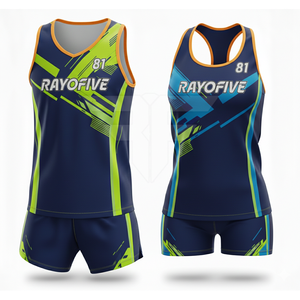 Uniforme Deportivo Transpirable de Color Sólido 100% Poliéster Antibacteriano Ligero para Atletismo, Nuevo Diseño con Logotipo Personalizado - Product Image 1