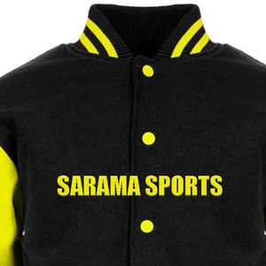 Veste universitaire en cuir à manches en cuir, veste de baseball vierge, veste de collège, veste de lycée, veste de sport, veste universitaire - Product Image 4