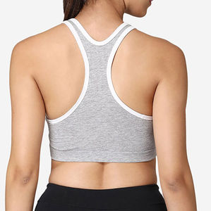 Women's Sports Bra New Arrival Collection Simple High <b>Support</b> Seamless Front Logo Soft Fabric Breathable Plus Size Fashionable - Product Image 6