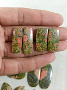 คริสตัลอัญมณีขัดหินอัญมณีธรรมชาติบำบัดสีเขียวสำหรับทำเครื่องประดับ - Product Image 5