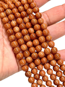 Collar de Cristal Natural, Cuentas de Piedra Dorada Roja Lisa, Joyería de Piedra Roja Pulida, Hilo Suelto de Piedras Preciosas al por Mayor para Sanación - Product Image 4