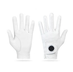 Vente en gros personnalisé Nouveau logo Gants de golf pour femmes Gants de golf en cuir de mouton Gants de golf unisexes pour adultes - Product Image 1