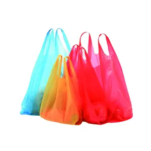 杂货品背心手柄超市携带t恤购物袋聚包装越南制造各种尺寸价格实惠
