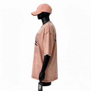 Chemise pour femme en coton premium 200 GSM, effet délavé, coupe oversize, toucher doux, strass, logo personnalisé par thermocollage, respirante - Product Image 3