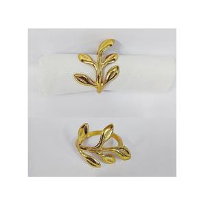 Meilleures décorations de mariage anneaux de bureau en laiton doré ferme serviettes en métal anneaux support fabrication en inde - Product Image 2