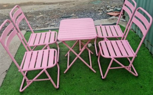 テーブルと椅子セットを折りたたみOEM/ODMサイドウォール: 4椅子 + 1テーブル - Product Image 3