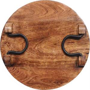 Plateau de service en bois de couleur naturelle écologique Artisanat de haute qualité pour les boissons servies de tout type - Product Image 2