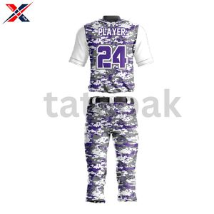 Meilleur prix de gros à la mode maillot de baseball imprimé par sublimation uniforme pour adultes - Product Image 4