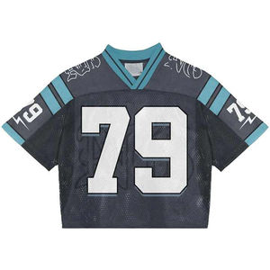 Vente en gros de maillot en maille de football Maillot de football en maille en vrac Maillot de football américain en polyester quantité minimale de commande bas Vente en gros personnalisée - Product Image 1