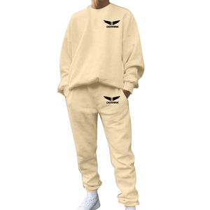 OEM ชุดสเวตเตอร์สำหรับชายและหญิงผ้าฝ้ายโพลีเอสเตอร์แบบปรับแต่งได้พิมพ์โลโก้ขนาดใหญ่สำหรับฤดูหนาว - Product Image 1