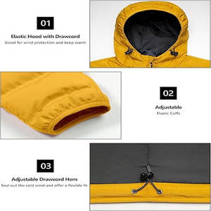 เสื้อแจ็กเก็ตแบบขนเป็ดสำหรับใส่ในการผจญภัยเล่นกีฬาเนื้อผ้ากันลมแห้งเร็วสวมใส่สบายและกันความชื้นได้ดีดีไซน์ระบายอากาศได้ดี - Product Image 5