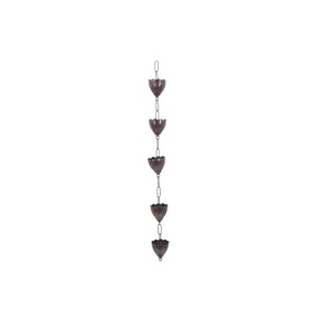 Gold Finished Copper Rain Chain Bell For <b>Garden</b> <b>Hanging</b> Decorative Usage Ornaments Rainy Season Decor - Product Image 6