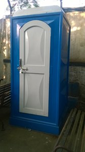 Toilette portable à montage rapide et économique, écologique, en acier bleu et PVC, conteneur 3x3.5x7, pour usage professionnel - Product Image 4