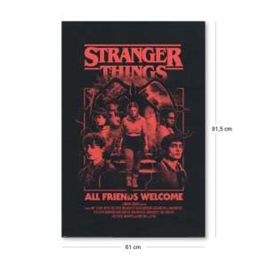 Modern Style Stranger Things 5 <b>Poster</b> All Friends Welcome for Wall Decor Made From Durable Paper - Product Image 2