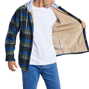 Veste polaire imperméable à capuche en toile à manches longues pour homme, vente chaude, élégante pour les aventures en plein air, douce et confortable - Product Image 5