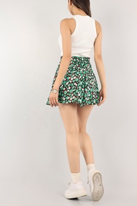 2023 último diseño falda de mujer estilo Sol estampado barato mujeres faldas de cintura alta en colores sólidos diseño de impresión de flores nuevo - Product Image 2