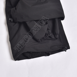Pantalon de neige imperméable noir OEM avec cordon de serrage à la taille et doublure en polaire pour le ski et les activités par temps froid - Product Image 6