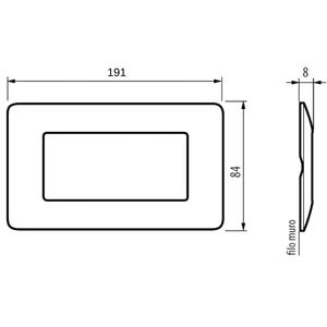 สำหรับ bticino matix 6ที่นั่งสวิตช์ผนังเทคโนเมอร์เหล็กสีเทาเข้ม2แพ็ค AM4806ชิ้น - Product Image 3