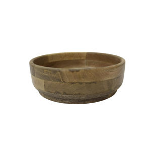 Recién llegado, cuenco redondo de madera, pegatina, esmalte Natural para servir alimentos, mezclar ensaladas, frutas, vajilla hecha a mano - Product Image 6