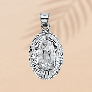 Colgante Clásico de Aleación Metálica Plateada con la Imagen de la Virgen María, Joyería de Moda Unisex, Accesorio Infantil de Tendencia para Toda Ocasión - Product Image 4