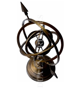 Authentique laiton Nautica artefact sphère armillaire Globe figurines à collectionner pour la décoration de la maison - Product Image 3