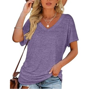 Camisetas Personalizadas para Hombre con Cuello en V, Manga Corta, Transpirables, Cómodas, al por Mayor, Servicios OEM Personalizados, 100% Algodón - Product Image 4