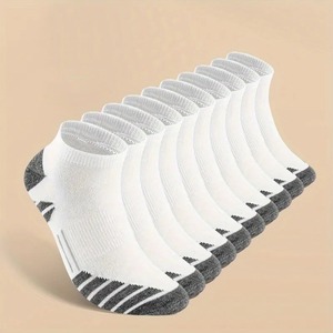 Spring Summer Color-blocked Mens <b>Cushion</b> Ankle Socks Breathable Large Size Men Socks Custom - Product Image 3