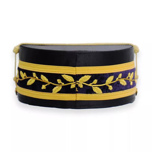 Personnaliser les casquettes vintage maçonnique Regalia degré Logo main broderie couronnes seau chapeaux du Pakistan ronpex - Product Image 3