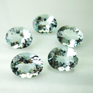 Calidad de alto grado 100% forma ovalada Natural aguamarina azul corte facetado piedra preciosa curativa suelta para uso en la fabricación de joyas - Product Image 1