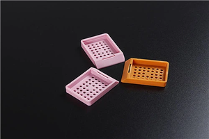 다른 색상 폼 라운드 홀 조직 로그 카세트 플라스틱 임베딩 카세트 - Product Image 6