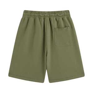 กางเกงขาสั้นผู้ชายผ้าฝ้ายทรงโอเวอร์ไซส์ความยาวกลางเข่า 360 กรัม สกรีนโลโก้ได้ ระบายอากาศได้ดี เอวยางยืด ผ้าแคนวาส สไตล์ไฮสตรีท - Product Image 2