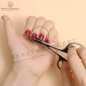 Ciseaux de manucure à lame affûtée en acier inoxydable, coupe-ongles pour droitiers, usage cuticule, étui en cuir durable, beauté, écoresponsable - Product Image 5