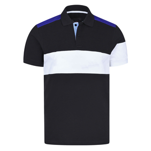 Venta al por mayor 100% algodón de manga corta POLO camisas de polo de color sólido para los hombres - Product Image 1