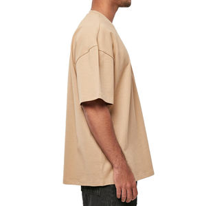 Hip Hop 250 Gsm Dropไหล่กราฟิกเฮฟวี่เวทเสื้อยืดหรูหราเปล่าผ้าฝ้ายที่กําหนดเองStreetwearเสื้อยืดขนาดใหญ่ผู้ชาย - Product Image 6