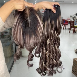Extensiones de Cabello Humano Vietnamita de la Más Alta Calidad, Precio Increíble, Cabello Liso Natural, Color Ombre, Juego de Paquetes con Cierre 2025 - Product Image 3