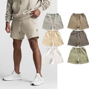 Custom Logo <b>Men</b> <b>Shorts</b> Casual Knitted <b>Fleece</b> French Terry Jogger 100% Cotton Cargo Snack Sweat <b>Shorts</b> For Man Unisex - Product Image 1