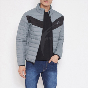 Veste d'hiver pour homme à prix raisonnable, de haute qualité, à manches longues, col montant, logo sur le devant - Product Image 6