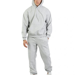 Heavyweight Spring Jogger Tracksuit <b>Sets</b> 100% Cotton Fleece Customize Logo Tracksuit OEM <b>Men</b> Custom Made Tracksuit - Product Image 2