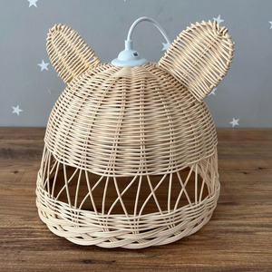 Cheap Price Kids Room <b>Hanging</b> Lamps Natural Children <b>Bedroom</b> Ceiling <b>Light</b> <b>Best</b> Price Rattan Child Ceiling Lamp Cover - Product Image 3