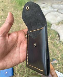 Handmade Vintage Style Genuine Cowhide <b>Leather</b> <b>Wallet</b> Slim <b>Bifold</b> Card Holder Open Closure Short Anti-Theft Feature Crazzy Horse - Product Image 5