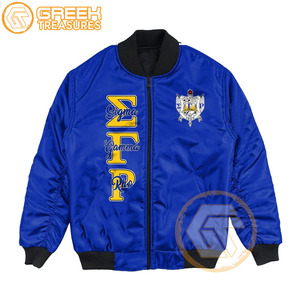Veste universitaire personnalisée Sigma Gamma Rho en polyester brodé sororité vêtements grecs respirants de haute qualité vestes pour femmes - Product Image 1