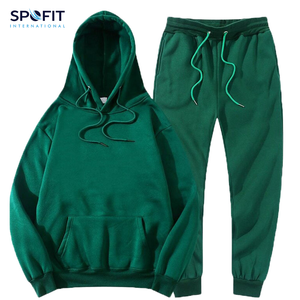 Ropa de gimnasio con logotipo personalizado unisex, ropa deportiva de invierno de peso pesado, pantalones para correr, Sudadera con capucha, chándales personalizados para hombres y mujeres, venta al por mayor - Product Image 2