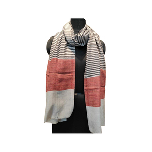 Estolas de rayas múltiples de lana 100% de la mejor calidad, bufandas de invierno con estampado Digital a la moda, chales con diseño personalizable - Product Image 5