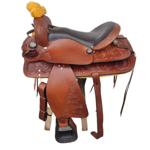 Silla de caballo personalizada de cuero genuino, proveedor de silla de montar a caballo, la silla de cuero americana más vendida, caballo inglés occidental - Product Image 4