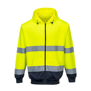Ropa de Trabajo Industrial de Construcción, Talla Grande, Ligera, Clase 2, Alta Visibilidad, Fluorescente, Poliéster, Certificación CE, Sudadera con Capucha de Seguridad - Product Image 4