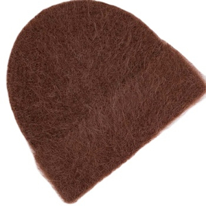 Gorro de mezcla de mohair de gran tamaño con corona larga y puños anchos, diseño unisex acogedor, perfecto para trajes de invierno y días de viaje - Product Image 6