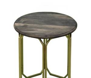 Mesa auxiliar redonda de lujo moderna con acabado negro, colección de disfraces de nuevo estilo para dormitorio, sala de estar, cocina, muebles para el hogar - Product Image 2