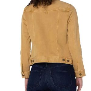 Chaqueta Vaquera Reversible Informal de Alta Calidad para Mujer, 100% Algodón, Diseño Sólido, Decoración con Botones y Logotipo, Estilo Lavado - Product Image 2