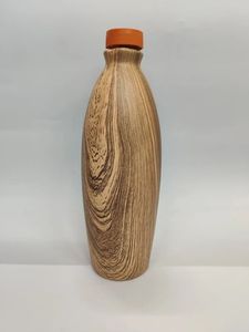 Bouteille d'eau en argile peinte à la main écologique avec un design mignon Capacité de 500 à 1000ml pour les fêtes de camping de voyage Sports-Gift India - Product Image 3